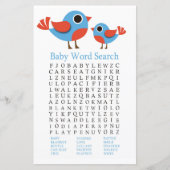 Zoekgame VogelBaby shower Word (Voorkant)