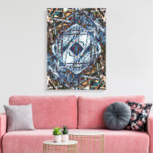 zoeklicht satelliet canvas afdruk (Insitu (Woonkamer))