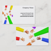 zoekopdrachten, visitekaartje (Voorkant / Achterkant)