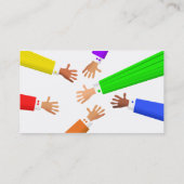 zoekopdrachten, visitekaartje (Achterkant)