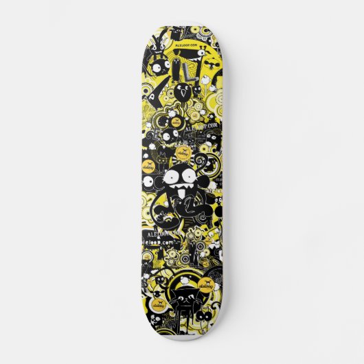 Zoekruimtesaliens Skateboard (Voorkant)