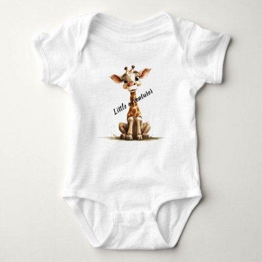Zoele giraffe bodypakje romper (Voorkant)