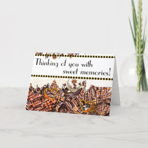 ZOELE ZONDAG! :) 5X7 "DANK VOOR JE GEDACHTE" KAAR BEDANKKAART