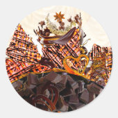 ZOELE ZONDAG! :) RONDE STICKER (Voorkant)