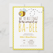 ZOEMEND VOOR AANKOMST VAN DE BABY BABYSHOWER Geel Kaart (Voorkant)