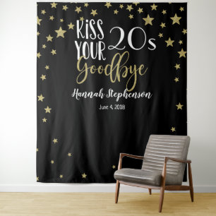 zoen je 20'er af foto prop virtuele feest wandkleed