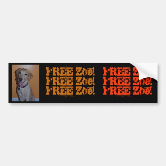 Zoe's bumpersticker (Voorkant)