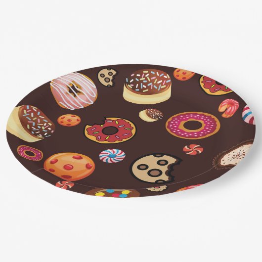 zoet 4 papieren bordje (Gekanteld)