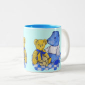 zoet afbeelding van drie schattige oude tederjes k tweekleurige koffiemok (Voorkant rechts)