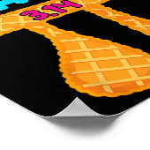 Zoet als 3.14 Pie Funny Pi Day Wiskunde Teacher Bo Poster (Hoek)