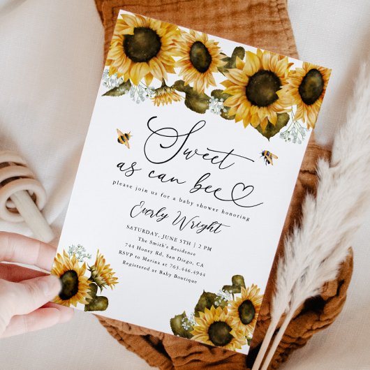 Zoet als Baby shower Kaart