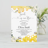 Zoet als Baby shower Kaart (Staand voorkant)