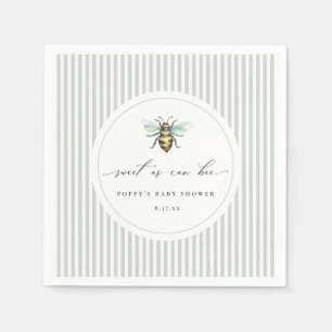Zoet als Baby shower Servet