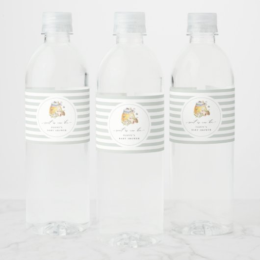 Zoet als Baby shower Waterfles Etiket (Flessen)