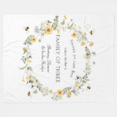 Zoet als bee Baby Fleece Blanket (Voorkant (Horizontaal))