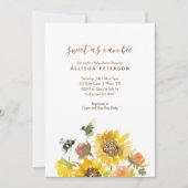 Zoet als bijen Baby shower Kaart (Voorkant)