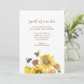 Zoet als bijen Baby shower Kaart (Staand voorkant)