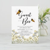 Zoet als bijen Baby shower Kaart (Staand voorkant)