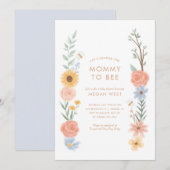 Zoet als bijen Baby shower Kaart (Voorkant / Achterkant)