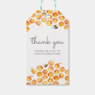 Zoet als Bumblebee-cadeautjes en bloemetjes Cadeaulabel