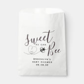 Zoet als Can Bee Baby shower Bedankzakje (Voorkant)