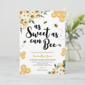 Zoet als Can Bee Baby shower Kaart (Staand voorkant)