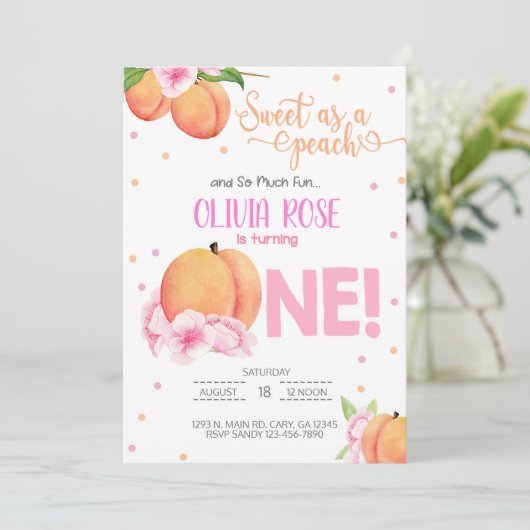 Zoet als een feestelijke uitnodiging voor een perz (Staand voorkant)