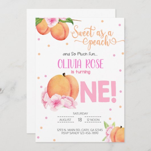 Zoet als een feestelijke uitnodiging voor een perz (Voorkant / Achterkant)