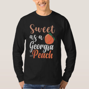 Zoet Als Een Georgia Perzik Perzik Staat Zuid Geor T-shirt