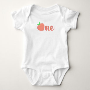 Zoet als een Peach Birthday Romper