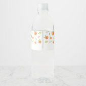 Zoet als een peach Birthday Waterfles Etiket (Achterkant)