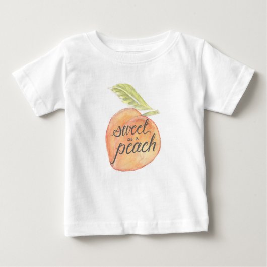 Zoet als een Peach Peuter Shirt (Voorkant)