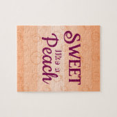 Zoet als een perzik puzzel legpuzzel (Horizontaal)