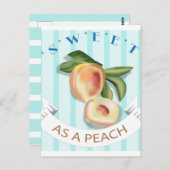 Zoet als een perzikBriefkaart Briefkaart (Voorkant / Achterkant)