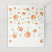 Zoet als etiket voor peach Birthday Food (Buitenkant ongevouwen)