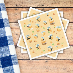 Zoet als honing eerste bijen-thema verjaardag servet