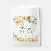 Zoet als kan bloemige honingraten bijen baby showe bedankzakje (Voorkant)