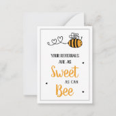 Zoet als kan worden verwijzing notitiekaartje (Voorkant)