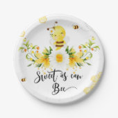 Zoet als kan zijn baby shower papier bord (Voorkant)