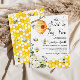 Zoet als kan zijn Genderneutraal Baby shower Kaart