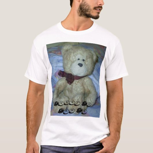 "Zoet als kan zijn" Teddybeer T-shirt (Voorkant)