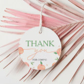 Zoet als perzik verjaardag bedankjes labels