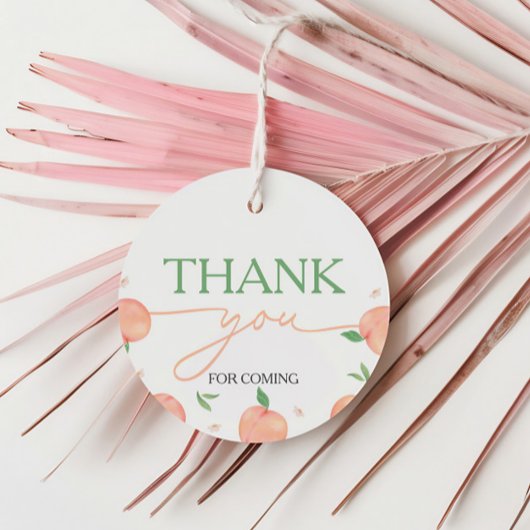 Zoet als perzik verjaardag bedankjes labels