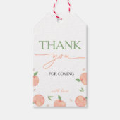 Zoet als perzik verjaardag cadeaulabel (Voorkant)