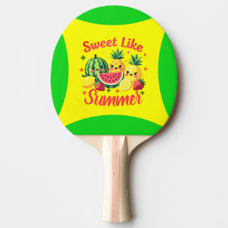 Zoet Als Zomer Mooie Kawaii Fruit Afdruk Tafeltennisbatje