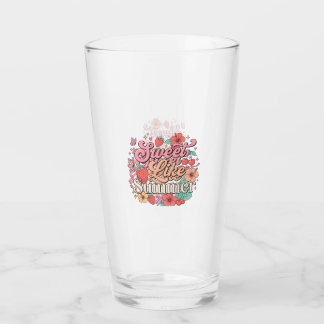 Zoet Als Zomer Mooie Vruchten & Bloemen Helder Gl Glas