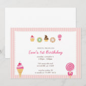 zoet, behandeling en eerste geboorte kaart (Voorkant / Achterkant)