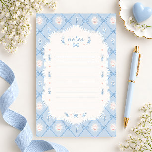 Zoet Blauw Konijn Gelinieerd Briefpapier
