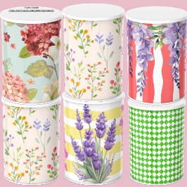 Zoet botanisch patroon in roze Trendy Grift wrap Tissuepapier