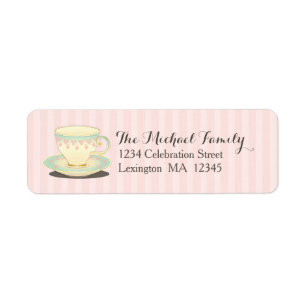 Zoet Chic Teacup Teabag Party Sticker
